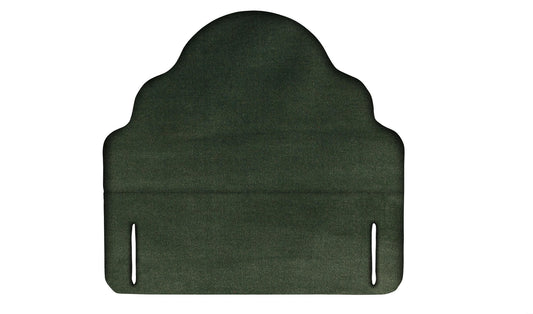 The Ebford Headboard | Cotton_Velvet - Evergreen