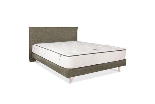 The Low Prideaux Bed | House_Linen - Organic Ash
