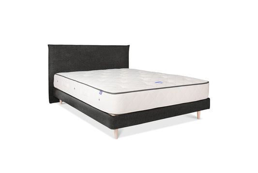 The Low Prideaux Bed | House_Linen - Organic Basalt