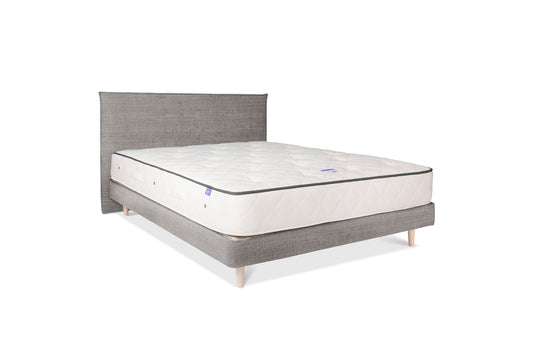 The Low Prideaux Bed | Linara_Cotton_Linen - Magnesium