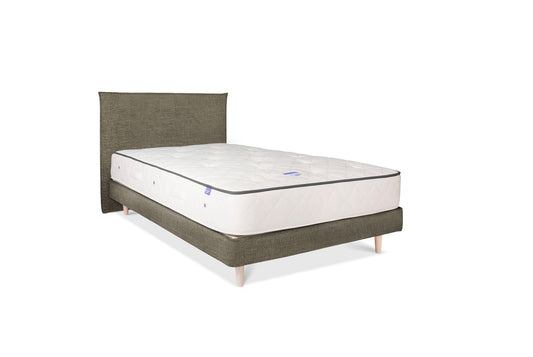 The Low Prideaux Bed | House_Linen - Organic Ash