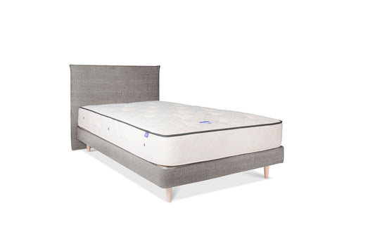 The Low Prideaux Bed | Linara_Cotton_Linen - Magnesium