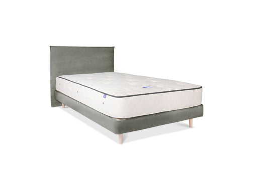 The Low Prideaux Bed | Cotton_Velvet - Anthracite