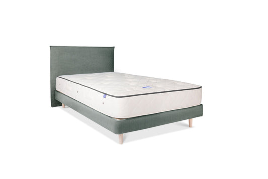 The Low Prideaux Bed | Washed_Linen - Deep Teal