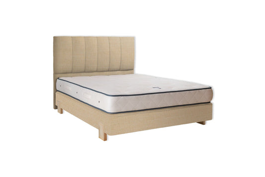 The Lydford Bed | Linara_Cotton_Linen - Putty