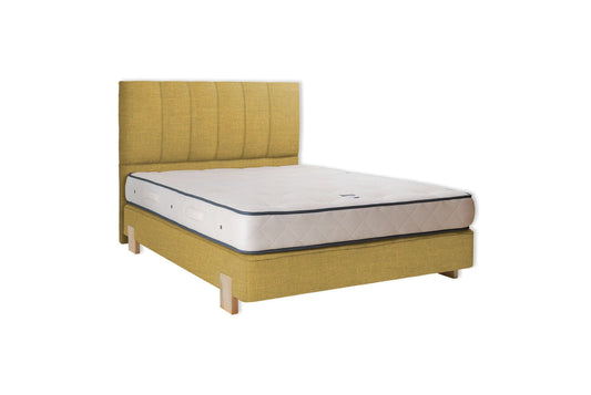 The Lydford Bed | Washed_Linen - Mustard