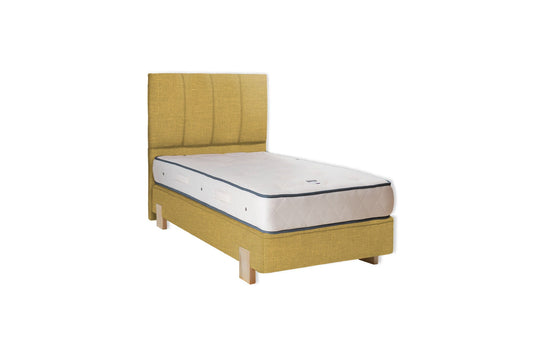 The Lydford Bed | Washed_Linen - Mustard
