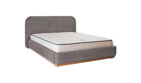 The Narrow Halstock Bed | Linara_Cotton_Linen - Magnesium