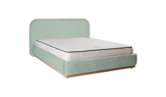 The Narrow Halstock Bed | Linara_Cotton_Linen - Seaglass