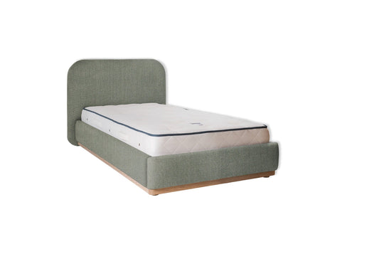 The Narrow Halstock Bed | Washed_Linen - Coast