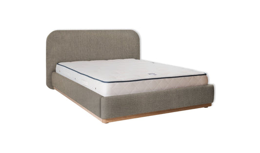 The Narrow Halstock Bed | Washed_Linen - Stone