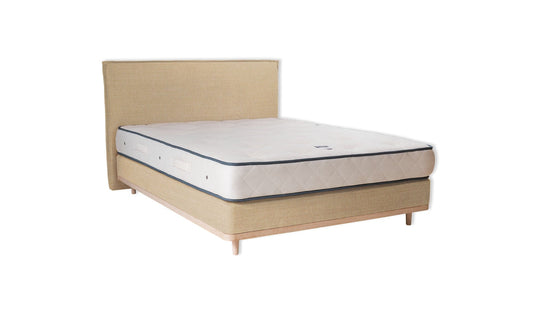 The Otterton Bed | Linara_Cotton_Linen - Putty