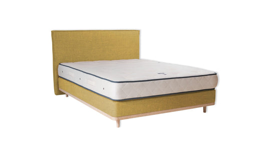 The Otterton Bed | Washed_Linen - Mustard
