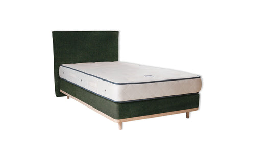 The Otterton Bed | Cotton_Velvet - Evergreen