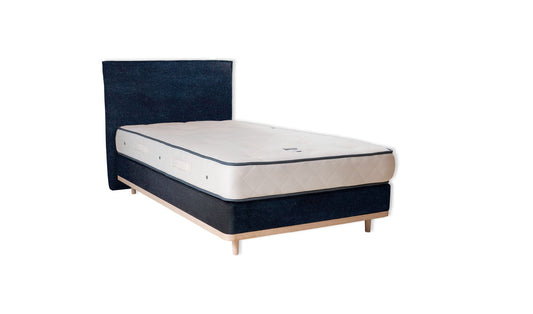 The Otterton Bed | Cotton_Velvet - Marine
