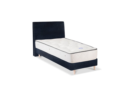 The Stella Bed | Cotton_Velvet - Marine