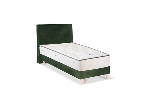 The Stella Bed | Cotton_Velvet - Evergreen
