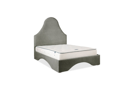 The Rosemoor Bed | Cotton_Velvet - Anthracite