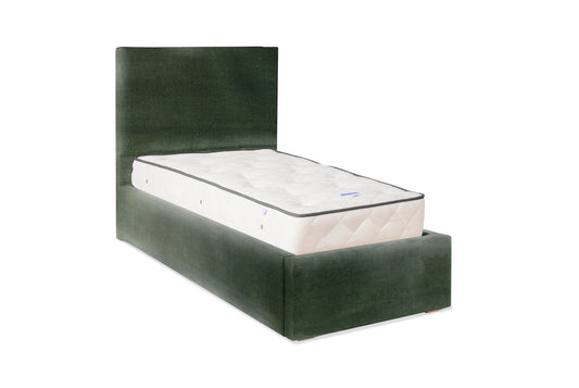 The Dartmouth Bed | Velvet - Evergreen