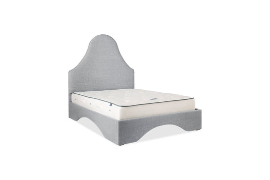 The Rosemoor Bed | Linara_Cotton_Linen - Harbour Grey