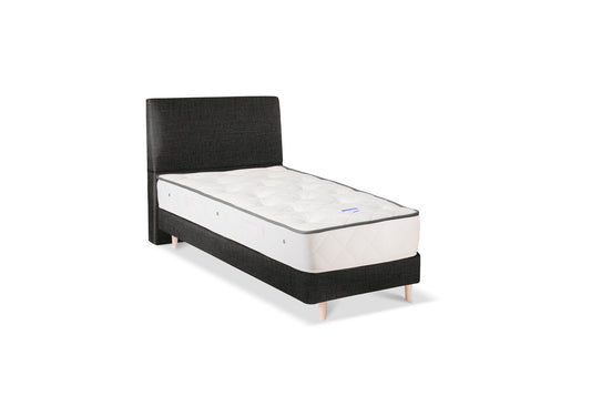 The Stella Bed | House_Linen - Organic Basalt