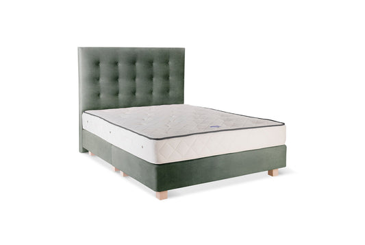 The Eva Bed | Velvet - Evergreen