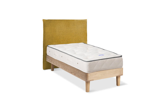 The Haldon Bed | Washed_Linen - Mustard