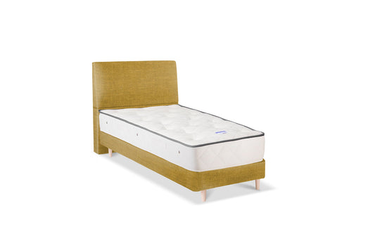 The Stella Bed | Washed_Linen - Mustard