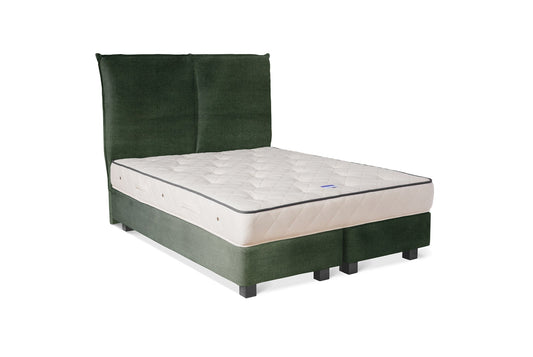 The Fiador Bed | Velvet - Evergreen