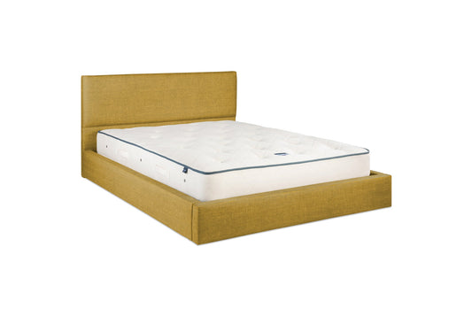 The Exmouth Bed | Washed_Linen - Mustard