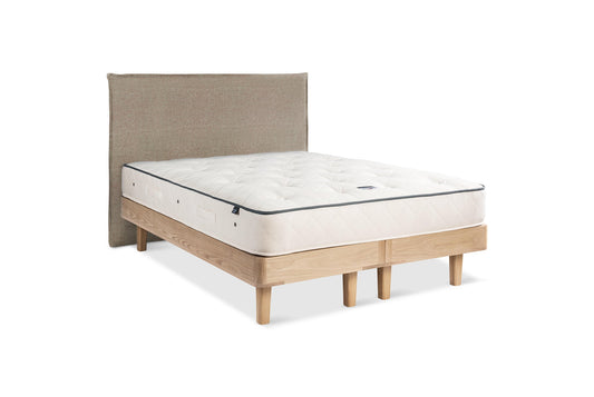 The Haldon Bed | House_Wool - Travertine