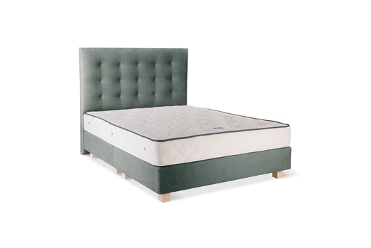 The Eva Bed | Washed_Linen - Deep Teal