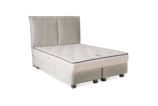 The Fiador Bed | Washed_Linen - Stone