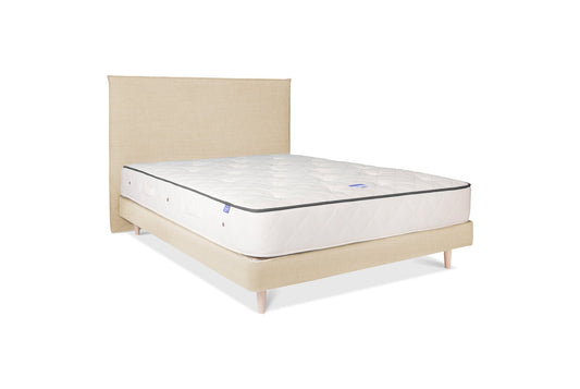 The Prideaux Bed | Linara_Cotton_Linen - Putty