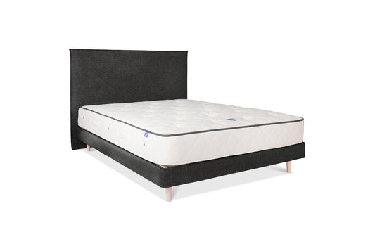 The Prideaux Bed | House_Linen - Organic Basalt