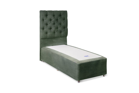 The Vanstone Bed | Velvet - Evergreen