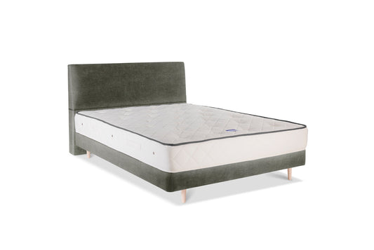 The Stella Bed | Cotton_Velvet - Anthracite