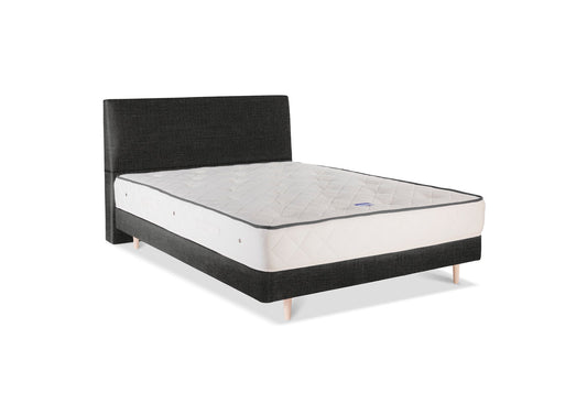 The Stella Bed | House_Linen - Organic Basalt