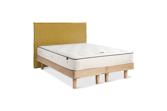 The Haldon Bed | Washed_Linen - Mustard