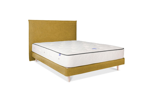 The Prideaux Bed | Washed_Linen - Mustard