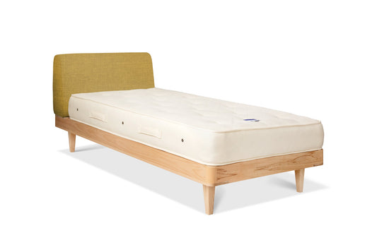 The Appledore Bed | Washed_Linen - Mustard